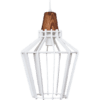 Suspension Ø25 en Bois - Blanc