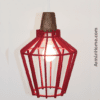 Suspension Ø25 en Bois - Rouge – Image 2