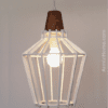 Suspension Ø25 en Bois - Blanc – Image 2