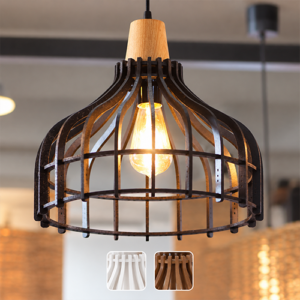 Suspension Ø40 Noir en Bois