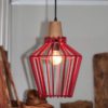 Suspension Ø25 en Bois - Rouge – Image 3