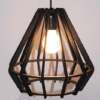 Suspension Ø30 en Bois - Noir – Image 2