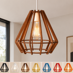 Suspension Ø30 cm en Bois