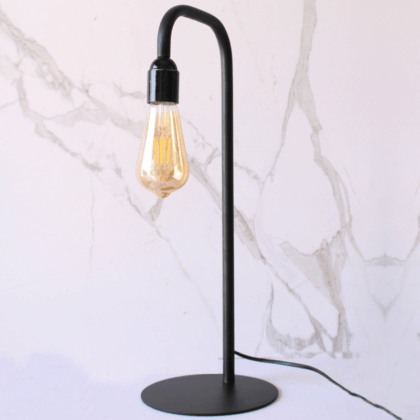 Lampe à poser FerBo – Noir – H50cm + Ampoule