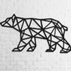 Ours - 70/40 cm - Noir en Bois