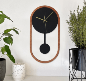 Horloge murale à pendule en bois ARmin Home
