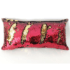 Coussin à paillettes réversible -  Bordeaux & Doré - Rectangulaire