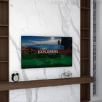 Revêtement mural en bois avec des niches