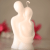 Bougie couple Blanc - 10 cm