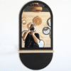 miroir ovale avec étagère deco entrée maquillage