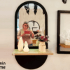 Miroir Ovale étagère - 90/40 cm – Image 2