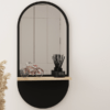 Miroir Ovale étagère