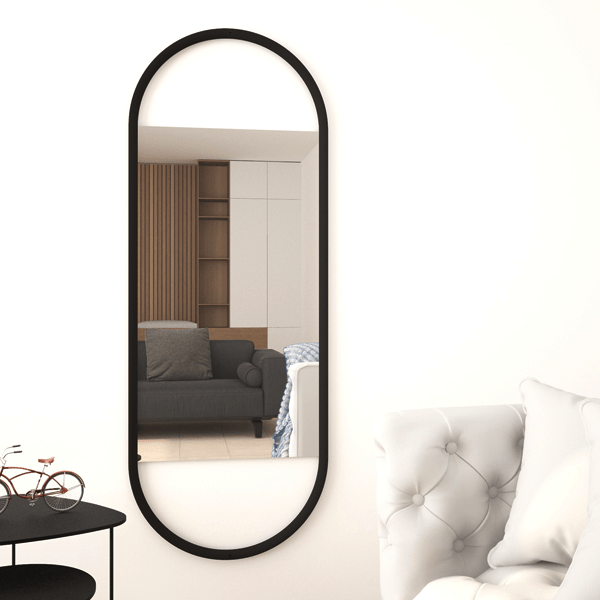 Miroir Ellipse Noir 160/60 cm