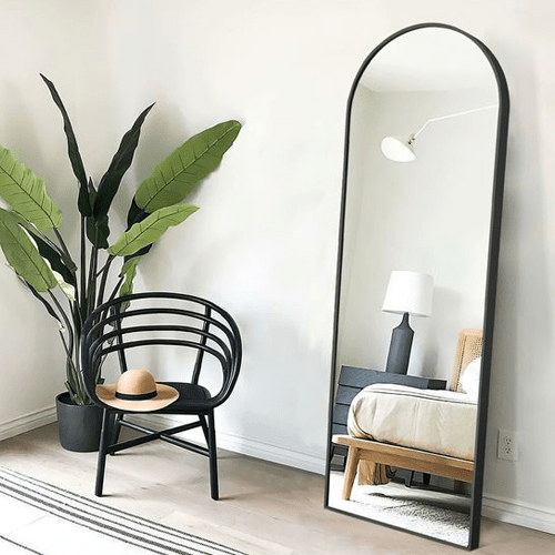 Miroir Mélice Noir 160/60 cm