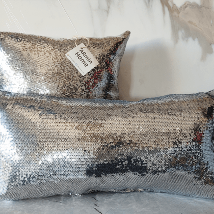 Pack Coussins à paillettes – Argent Uni