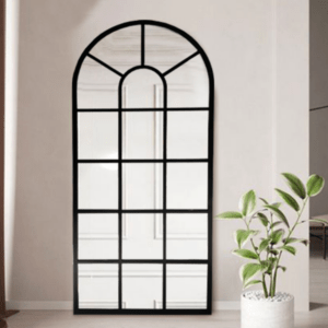 Miroir fenêtre Noir 180/80 cm ARmin Home