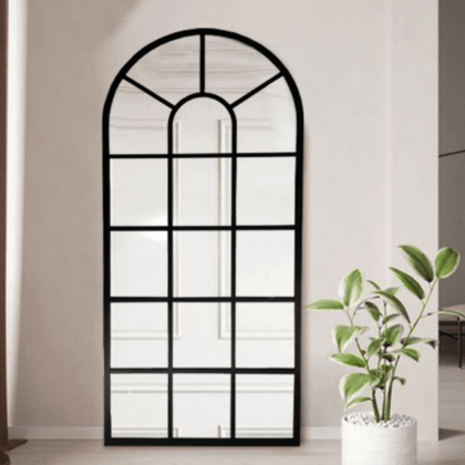 Miroir fenêtre Noir 180/80 cm