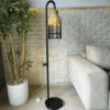 Lampadaire Arc Fanous Noir
