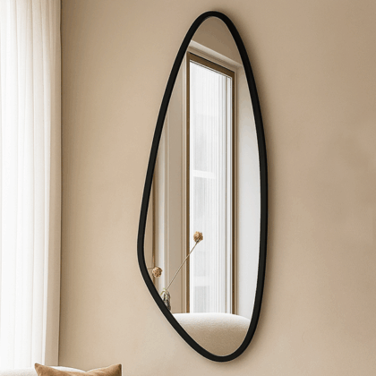 Miroir Ovo Noir 120/50 cm