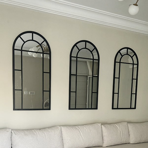 Miroir fenêtre Noir 120/60 cm – Image 2