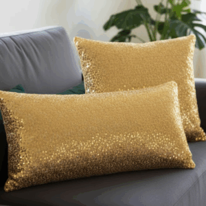 Pack Coussins à paillettes Doré Uni