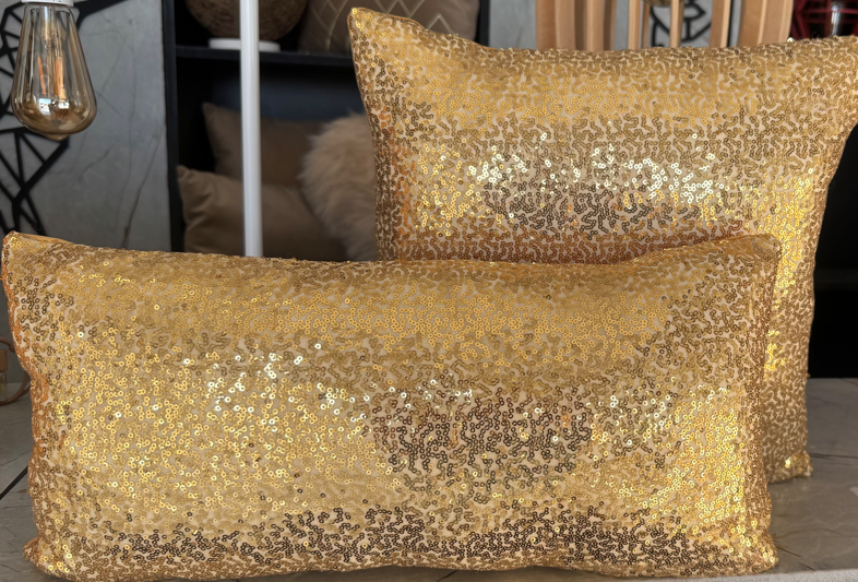 Pack Coussins à paillettes - Doré Uni – Image 2