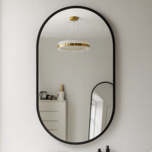 Miroir Nv M Noir 80/45 cm