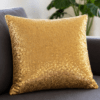 Coussin paillettes Doré Uni