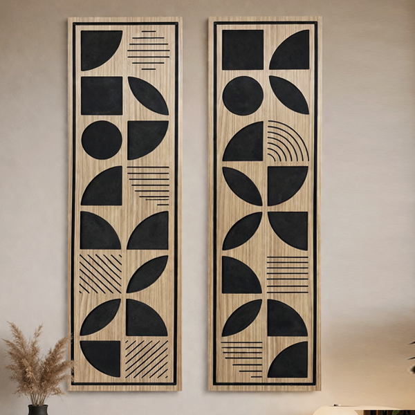 lot de 2 tableaux Motifs
