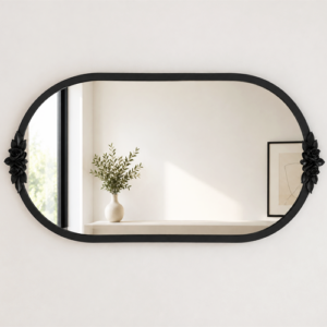 miroir ovalis fleuris ARmin Home